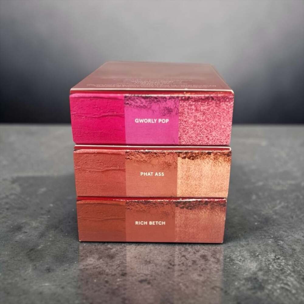 3 X ONE/SIZE Cheek Clapper 3D Blush Trio’s (Gworly Pop, Phat Ass, & Rich Betch)